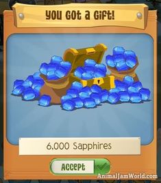animal jam 100 sapphire code